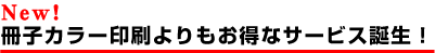 冊子カラー印刷よりもお得なサービス誕生！