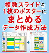 複数スライドを1枚のポスターにまとめるデータ作成方法