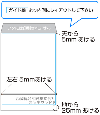 封筒入稿データ作成ガイド 少部数印刷 小ロット印刷専門 オンデマンドp