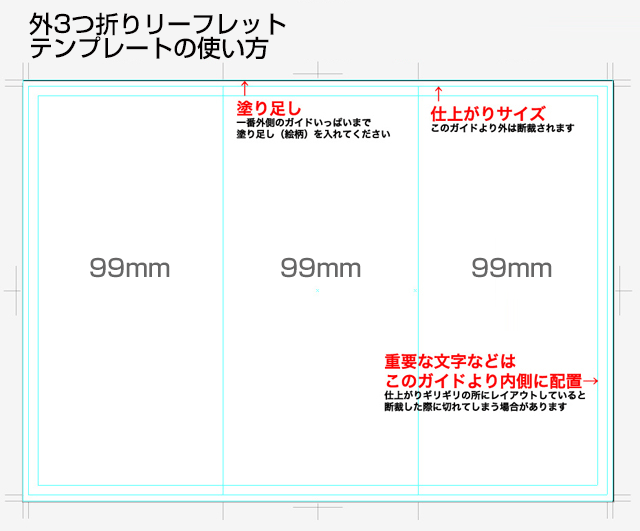 テンプレートのダウンロードについて 少部数印刷 小ロット印刷専門 オンデマンドp